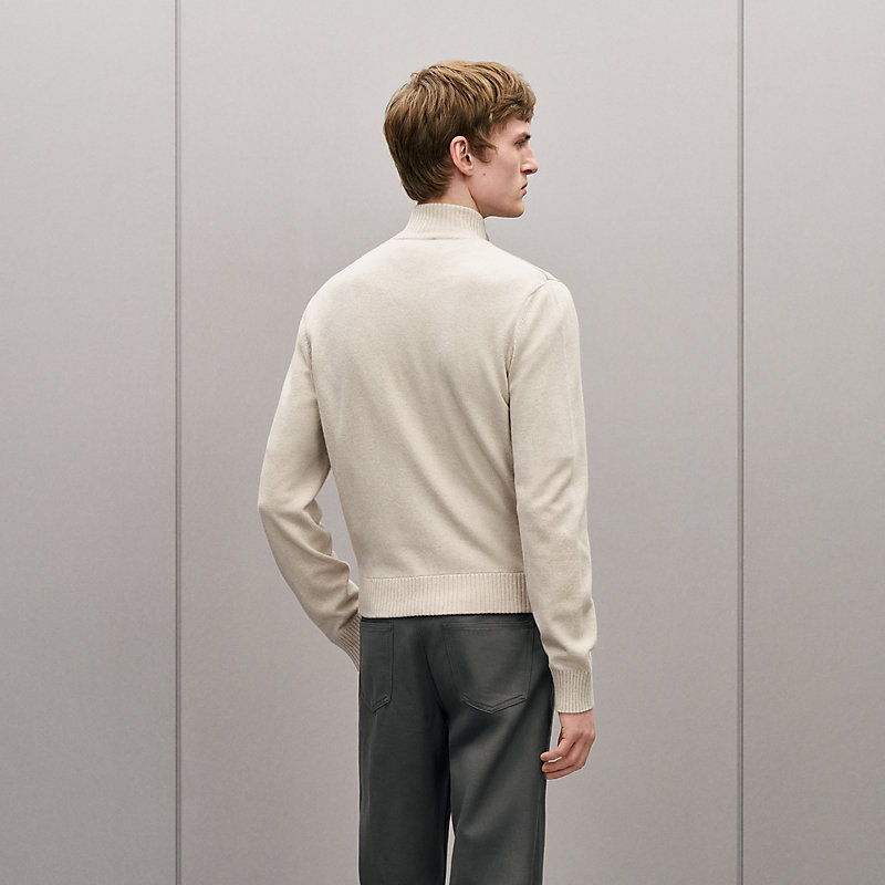 "Devant cuir" zipped jacket, View: , view 3 of 5