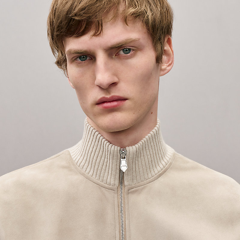 "Devant cuir" zipped jacket, View: , view 4 of 5
