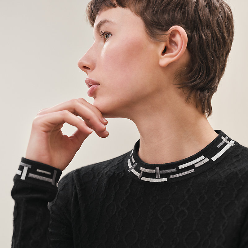 Louis Vuitton Printed Logo Collar Long Sleeve