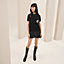 "Do Re Boucles" short-sleeve twillaine sweater, View: Worn, worn, view 1 of 4