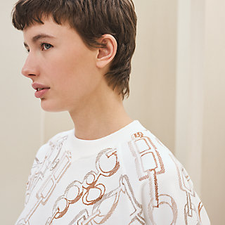 エルメス HERMES DO RE BOUCLES 3H4624DR Tシャツ エルメス Do Re Boucles ド・レ・ブックル 3H4624DR Tシャツ 38