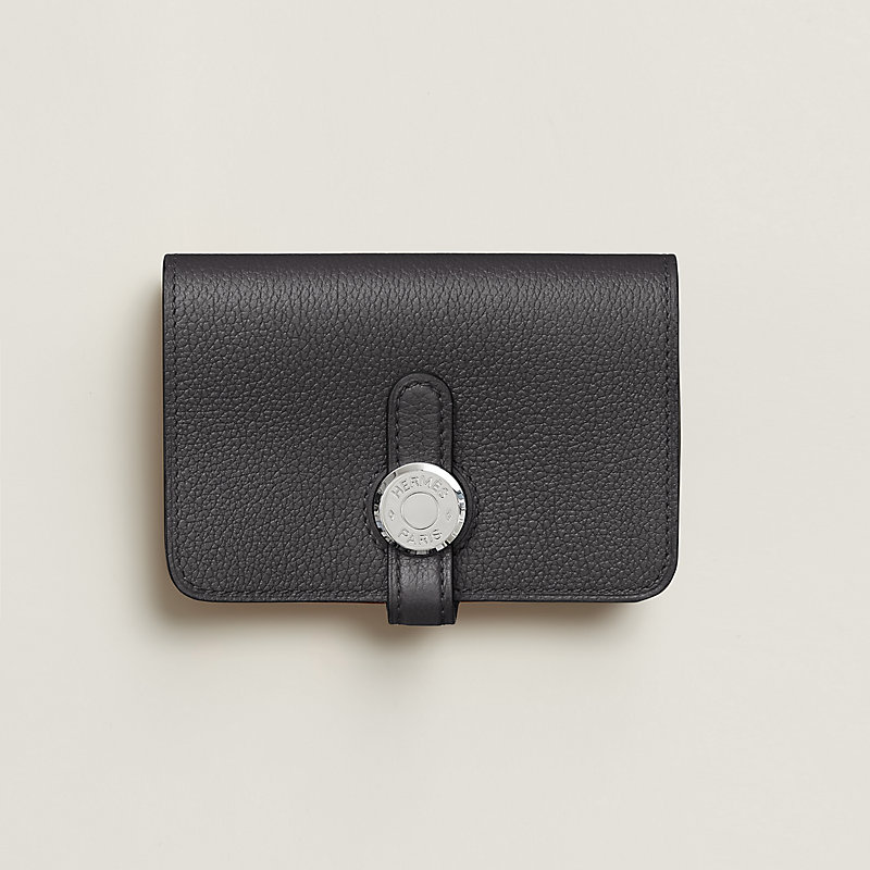 Dogon card holder - Grey | Hermès Canada