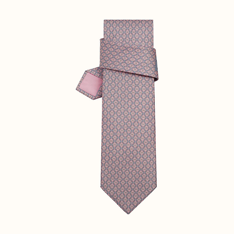 pink hermes tie