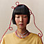 Double 8 Bride necklace, View: Worn, worn, view 1 of 5