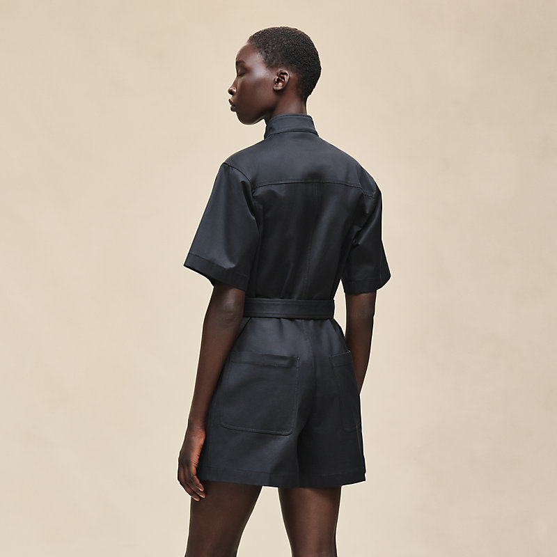 Double cotton twill jumpsuit