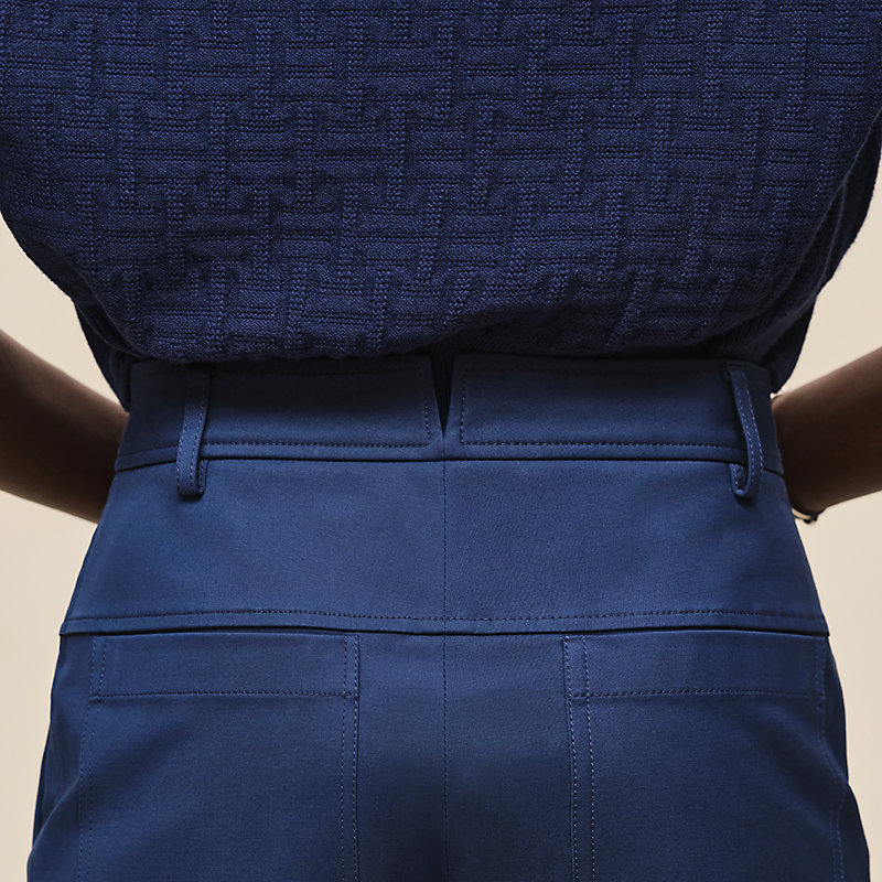 Double cotton twill shorts