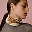 Double D Sangle scarf ring, View: Worn, worn, view 3 of 3