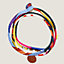 Double-Tour-Armband aus Seide, Ansicht: Vorderansicht, front, Ansicht 4 von 5