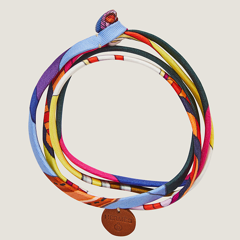 Double tour silk bracelet