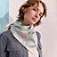 Doubleface-Seidentuch 90 Pony Pit Stop, Ansicht: Getragene Ansicht, worn, Ansicht 3 von 6