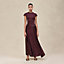 Draped dress with jewel detail, View: Worn, worn, view 1 of 8