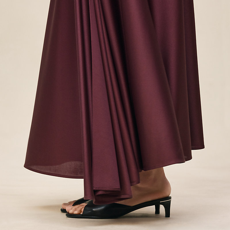 Draped dress with jewel detail