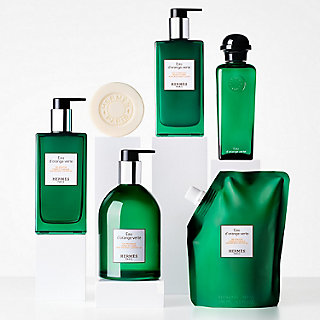 Hermes shampoo, showel offers gell, body lotion, cologne, and soap bundle