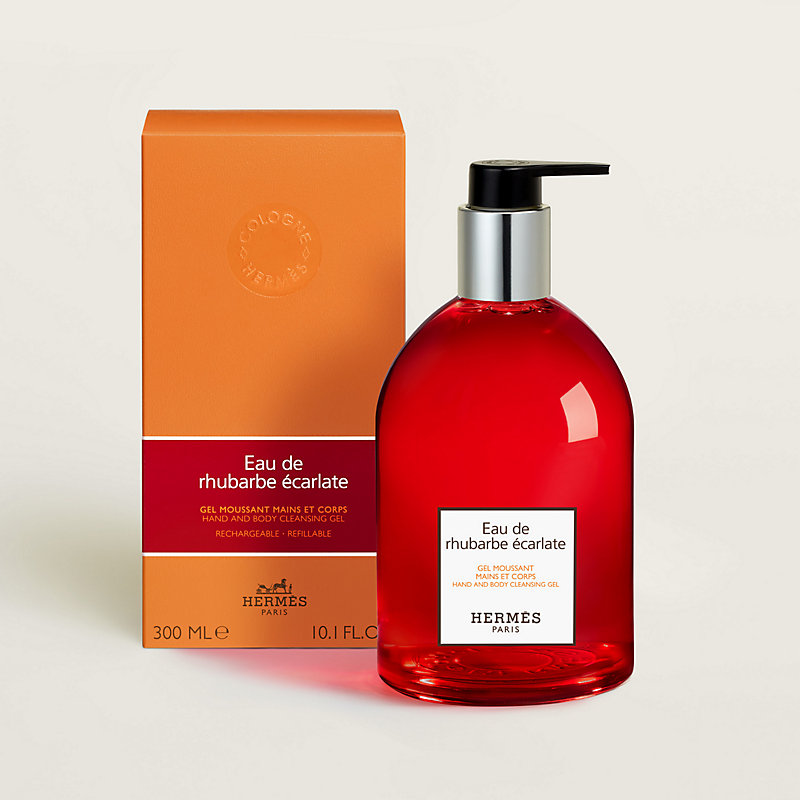 HERMES Eau de rhubarbe éclatée 300mL Eau de rhubarbe écarlate Gel schiuma mani e corpo - 300 ml