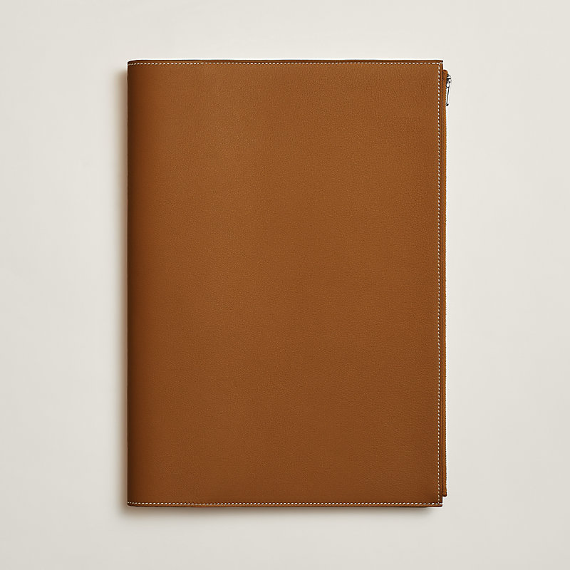 Eazip A4 book cover - Beige | Hermès Singapore