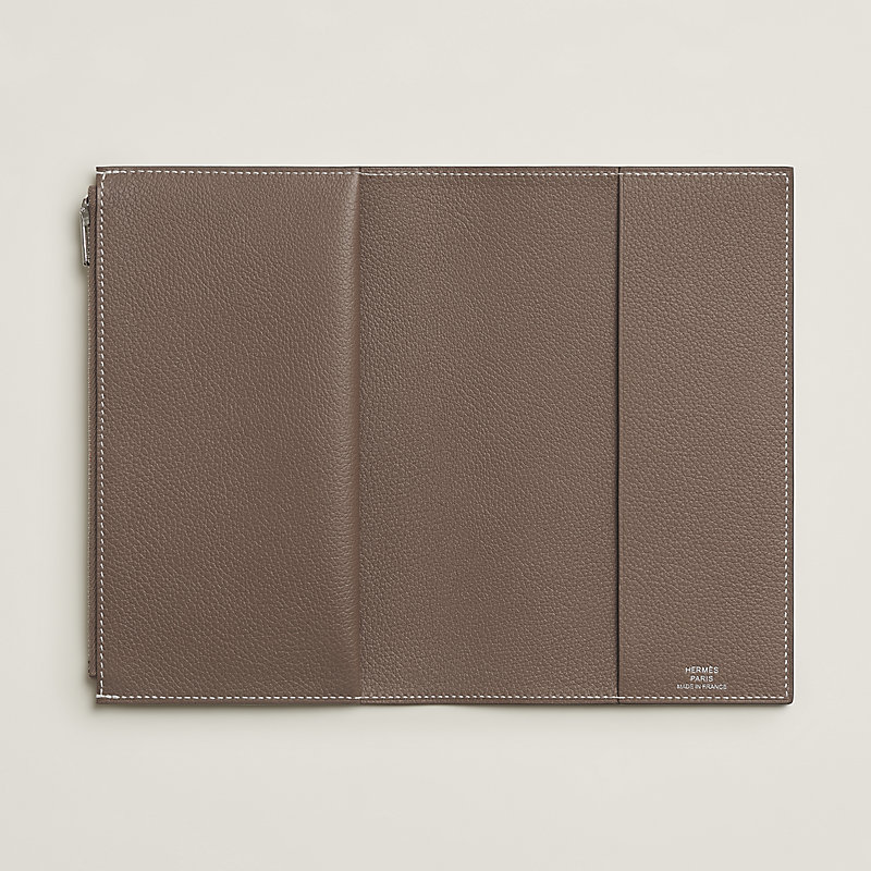 Eazip A5 book cover - Beige | Hermès Singapore