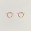 Echappee Hermes earrings, medium model, View: Worn, worn, view 1 of 2