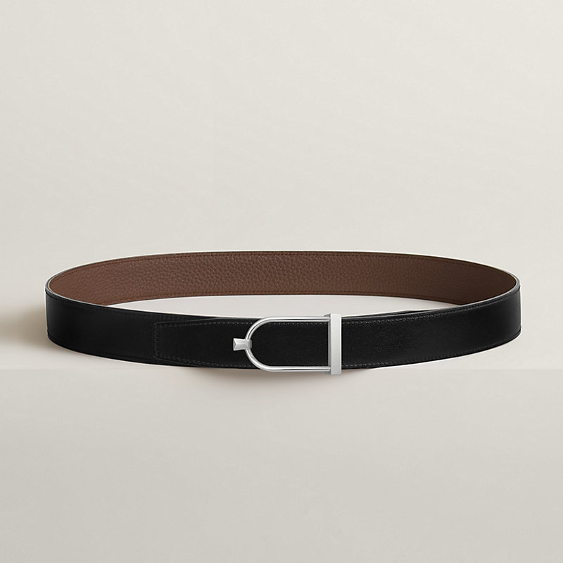 Ecrin belt buckle & Reversible leather strap 32 mm
