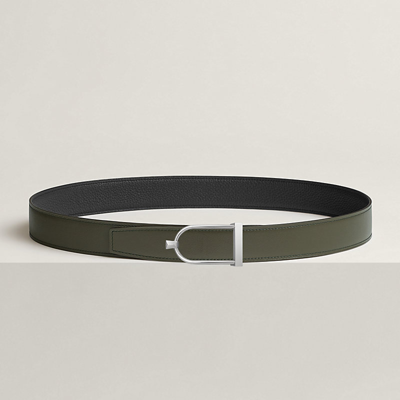 Ecrin belt buckle & Reversible leather strap 32 mm