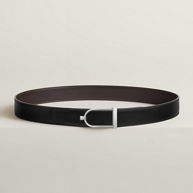 Ecrin belt buckle & Reversible leather strap 32 mm