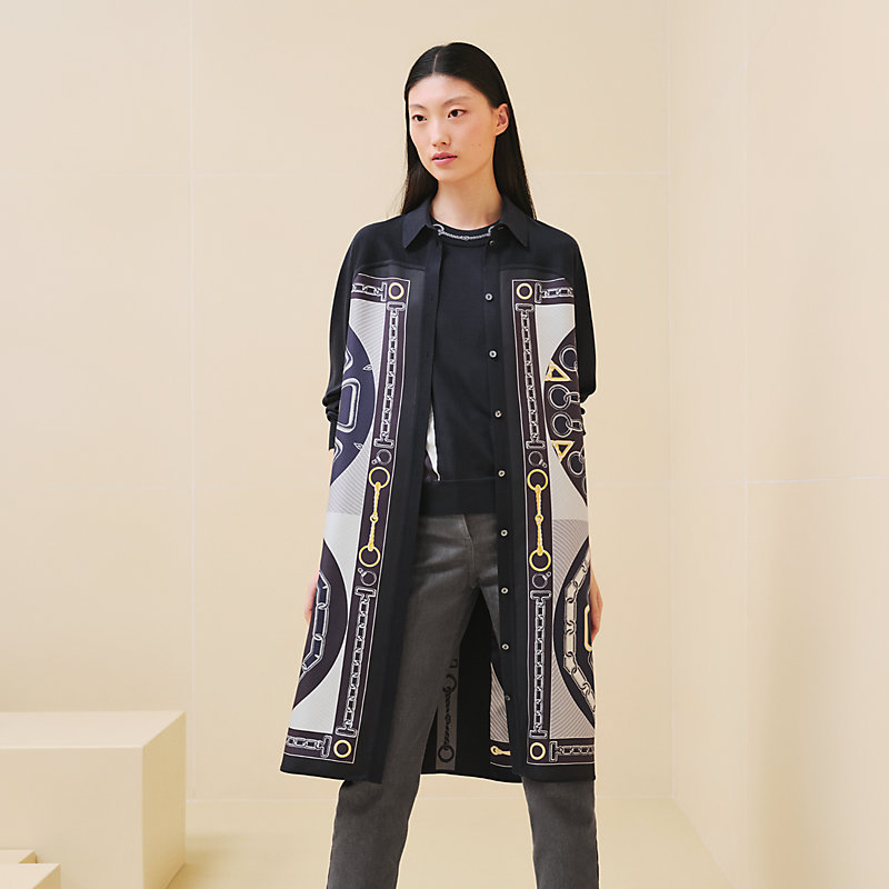 【新作】HERMES コットンシャツワンピース Effet Kaleidoscope Effet Kaleidoscope