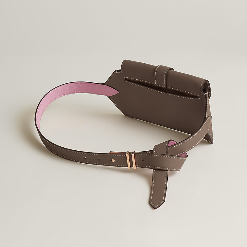 Elan Pocket 24 belt - Brown | Hermès USA