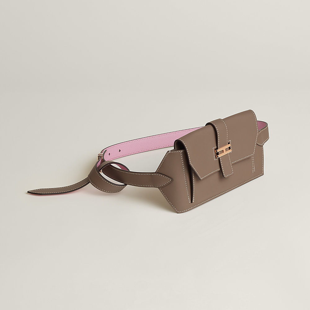 Elan Pocket 24 belt - Brown | Hermès Belgium