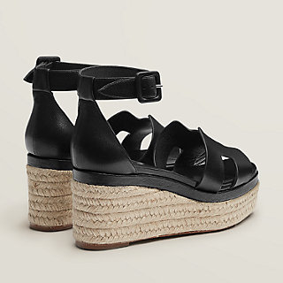 hermes wedge espadrilles