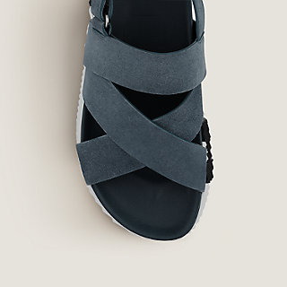 electric blue flat sandals