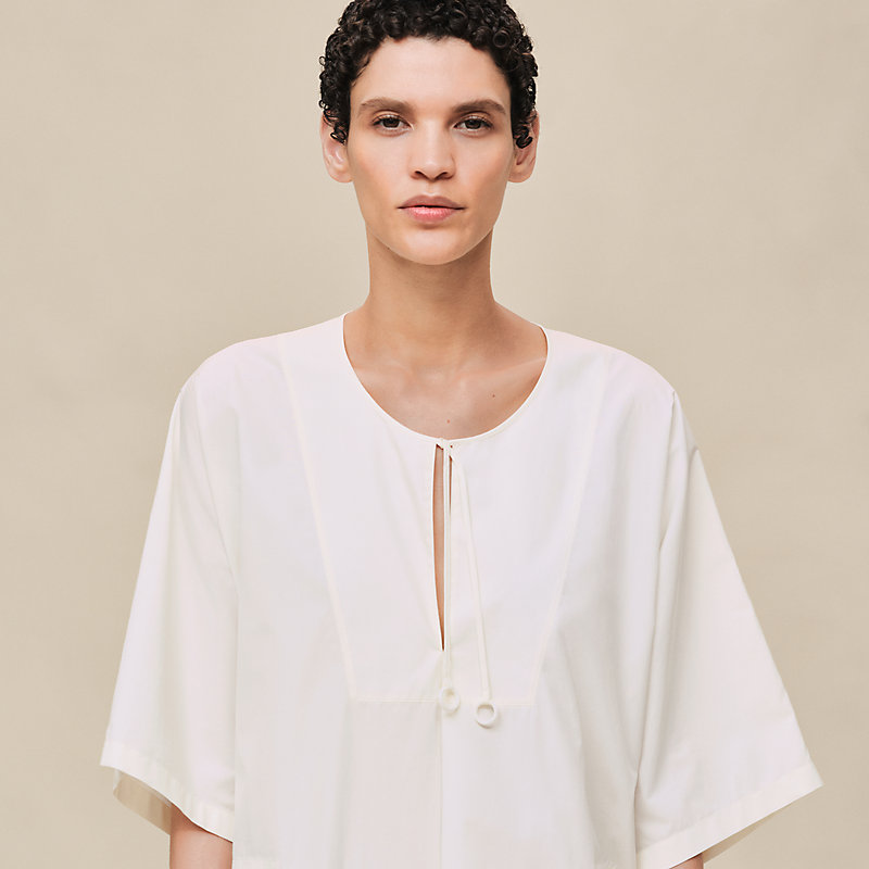 Embroidered beach caftan