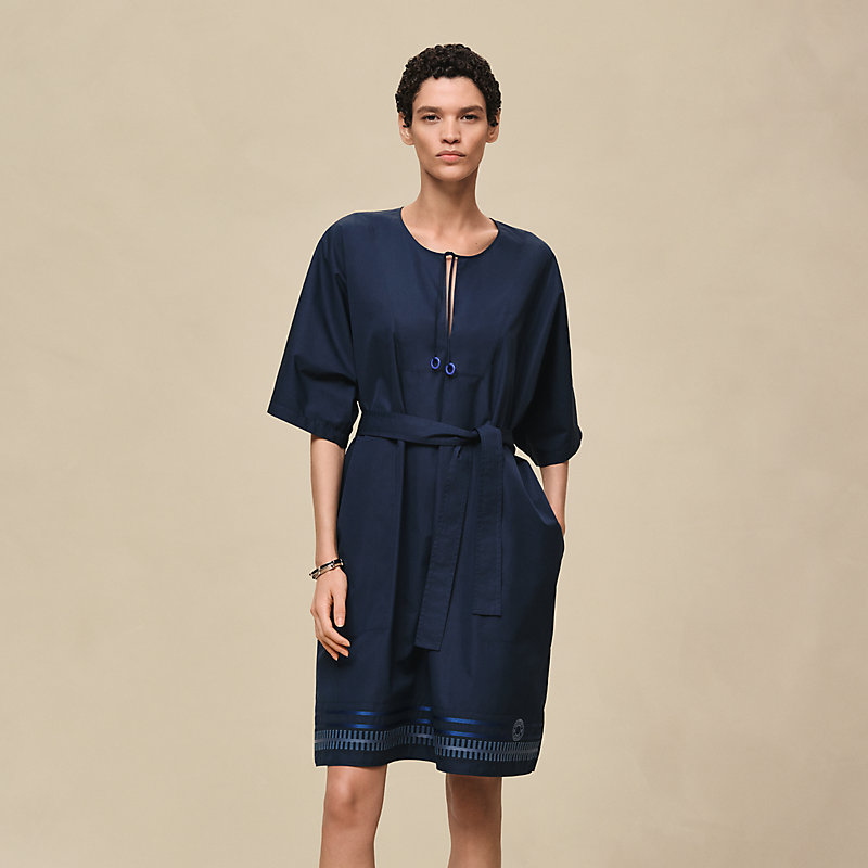 Embroidered beach caftan