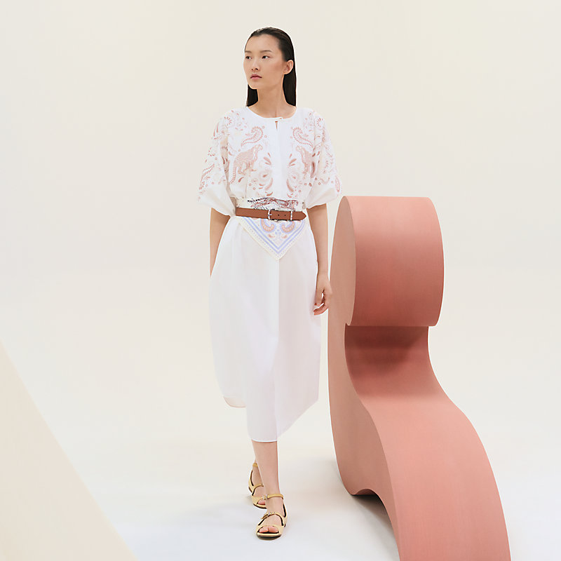 Embroidered beach dress | Hermès Finland