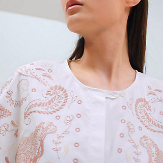 Embroidered beach shirt | Hermès Macau SAR