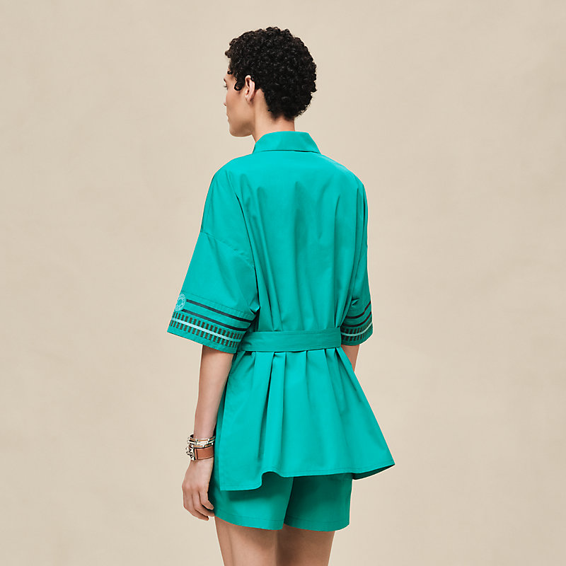 Embroidered beach tunic