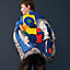 Embroidered Cavalier en Formes scarf 90, View: Worn, worn, view 1 of 4