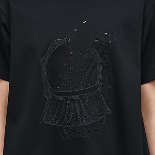 Embroidered flared t-shirt | Hermès Canada