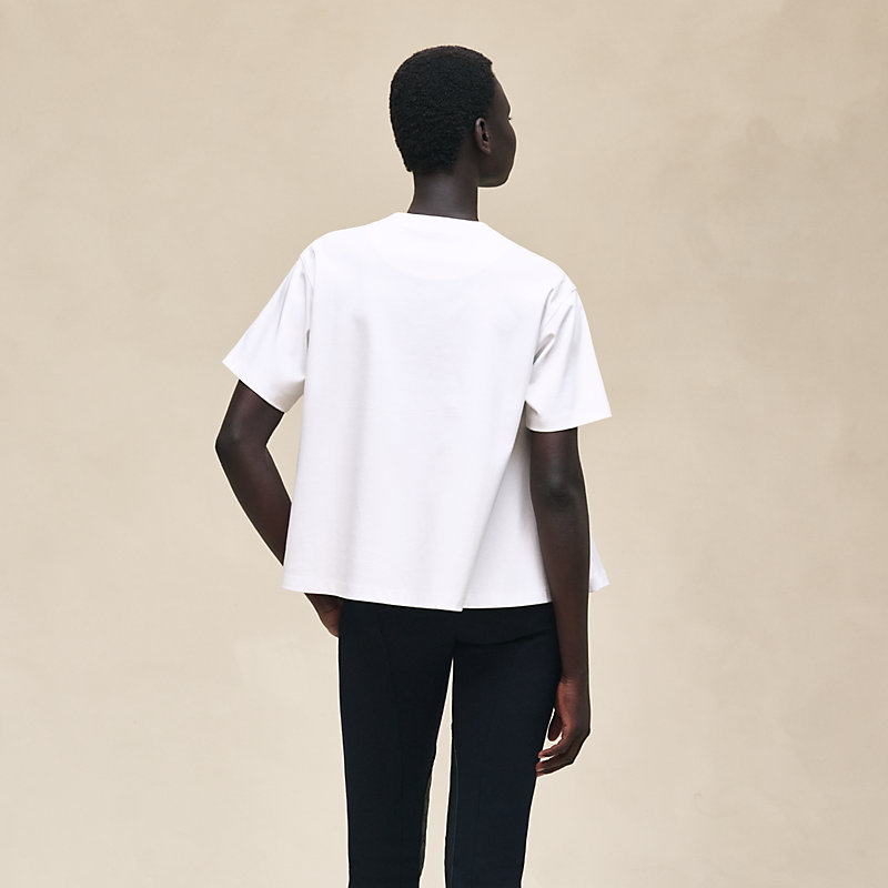 Embroidered flared t-shirt