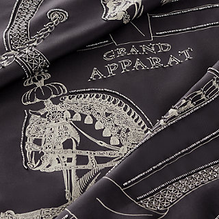 Pegase Paysage embroidered giant scarf