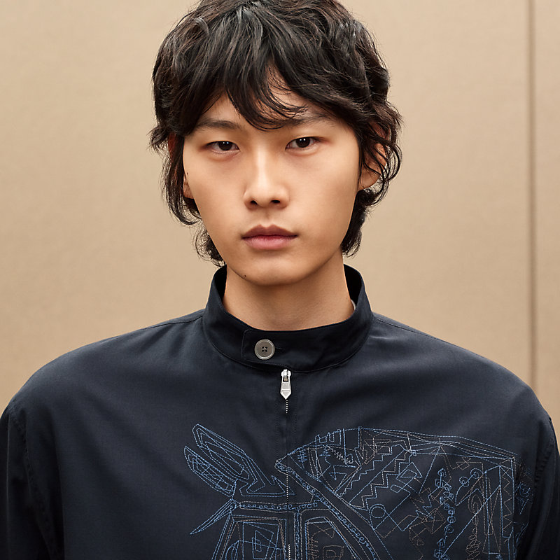 Embroidered jacket shirt