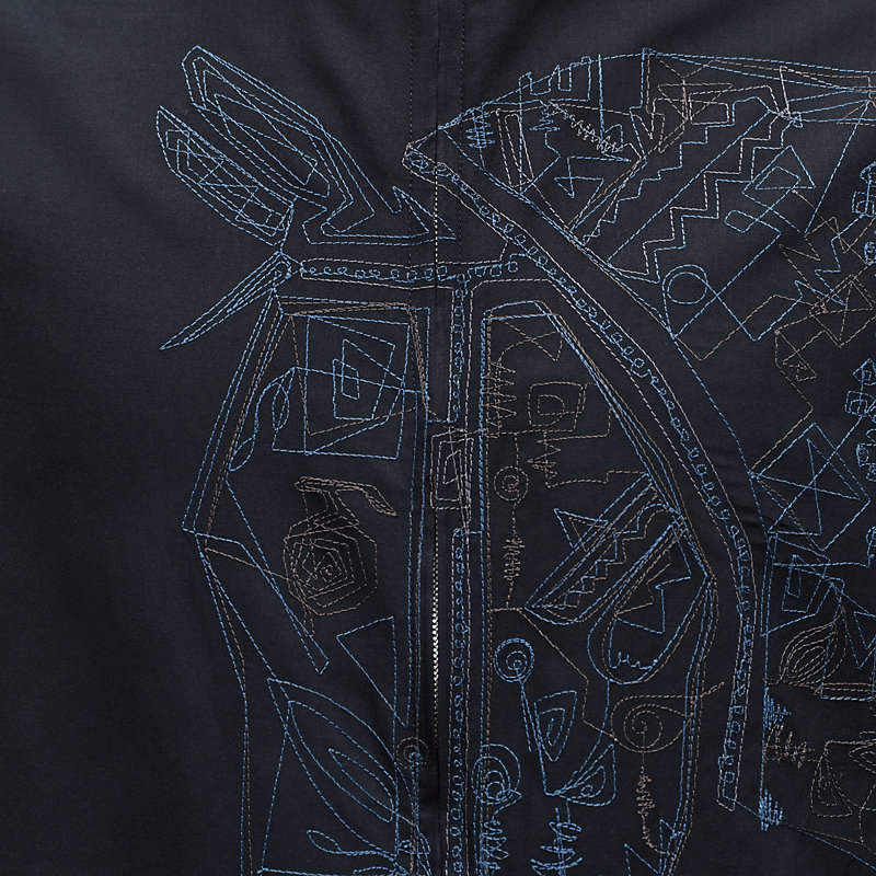 Embroidered jacket shirt