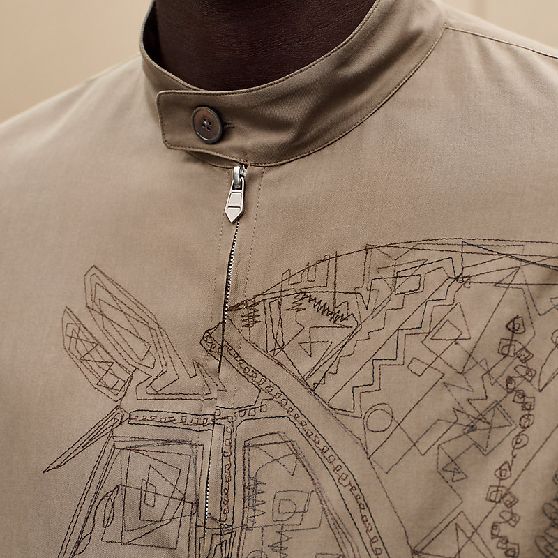 Embroidered jacket shirt