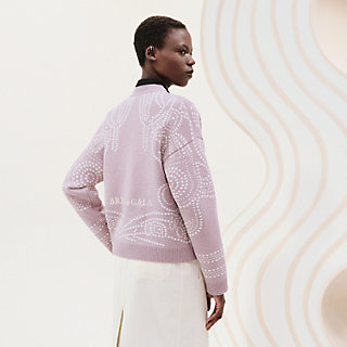 Embroidered long-sleeve cardigan | Hermès USA