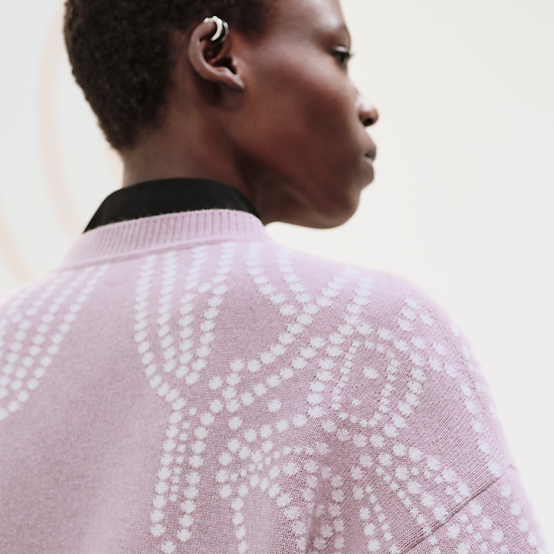 Embroidered long-sleeve cardigan | Hermès USA