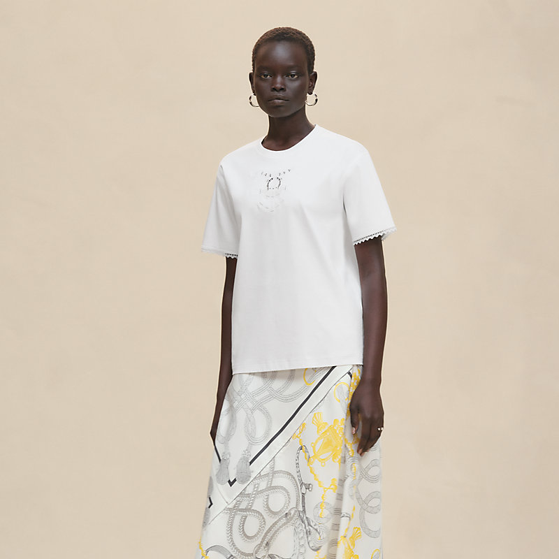 Embroidered maxi t-shirt | Hermès Thailand