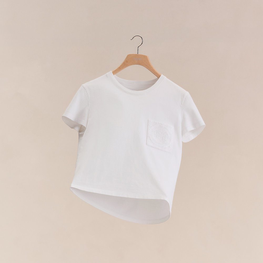 Embroidered pocket t-shirt | Hermès USA
