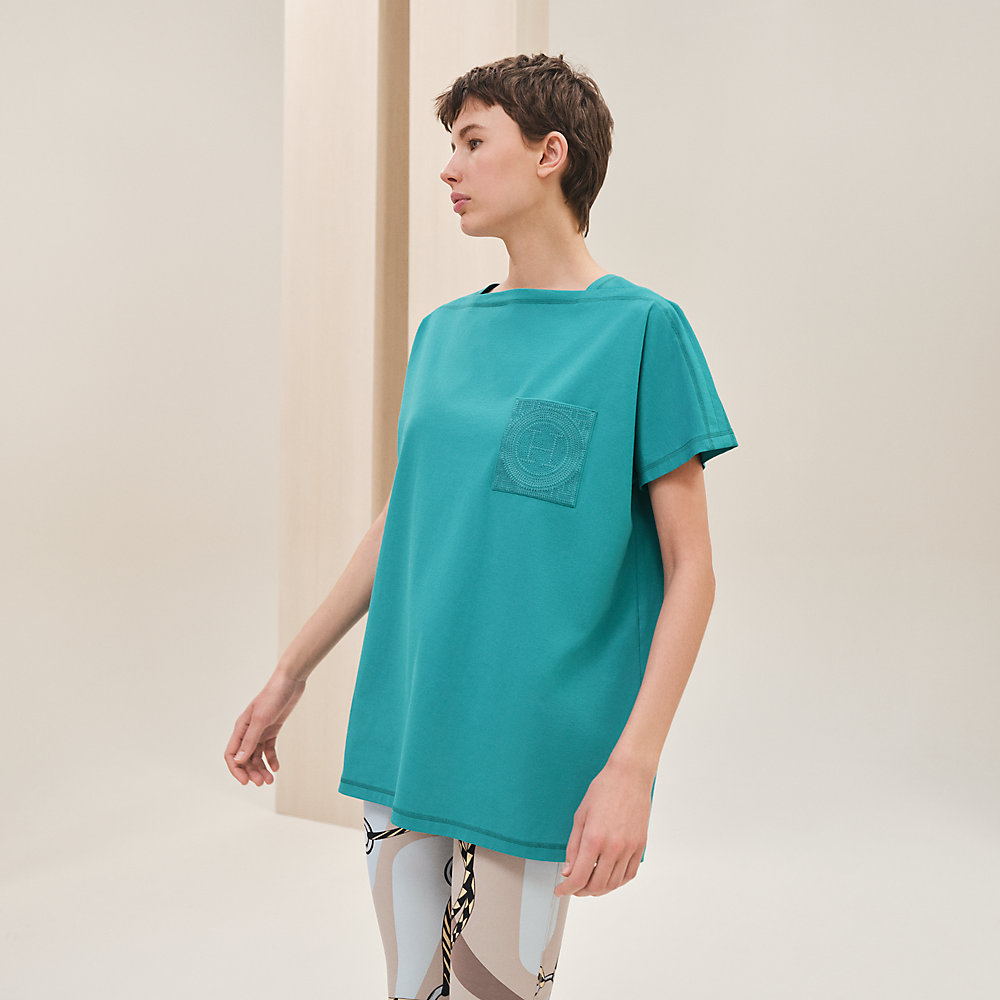 Embroidered pocket tunic | Hermès UK