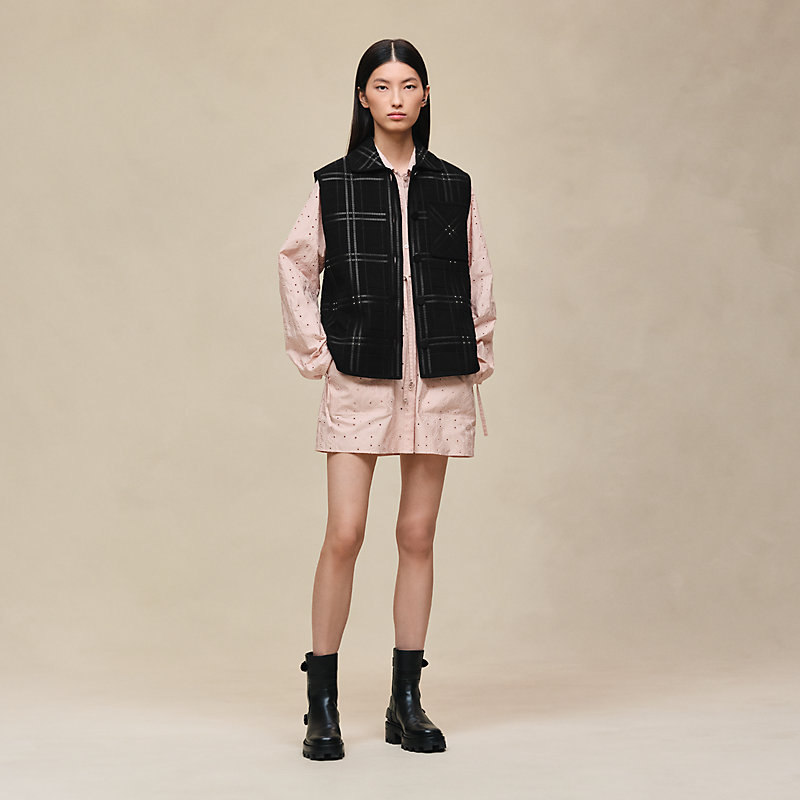 HERMES エルメス H柄 Vネック ニットベスト ブラック HERMES(エルメス) ニットベスト ブラック サイズ 34｜【公式】カインド