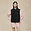Embroidered short vest with leather detail, View: Worn, worn, view 5 of 8