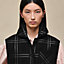 Embroidered short vest with leather detail, View: Worn, worn, view 6 of 8