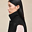 Embroidered short vest with leather detail, View: Worn, worn, view 7 of 8